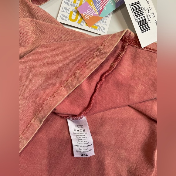 Lu La Roe Lynnae Woman’s 3XL Tunic Top NWT Cotton Peachy Stonewashed Color - Picture 7 of 8